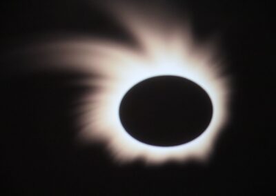 picture shows a solar eclipse
